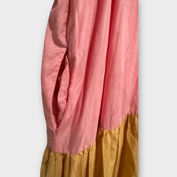 Scotch & Soda Tiered Colorblock Maxi Dress Size Small - Picture 6 of 11